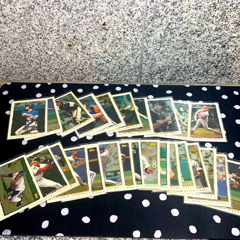 1995 Topps Spectralight Holo 26 Card Lot Luis Alicea Don Slaughter & More